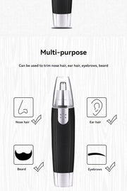 Electric Nose Hair Trimmer Ear Face Eyebrow Hair Clean Trimmer House Home Men Women Nose Hair Nose Remover Face Care Kit Tools