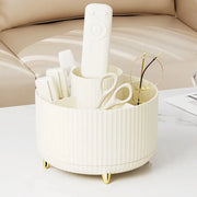 360 Rotating Makeup Brush Holder Desktop Cosmetic Organizer Rotating Desktop Storage Box Portable Lipstick Eyeliner Holder