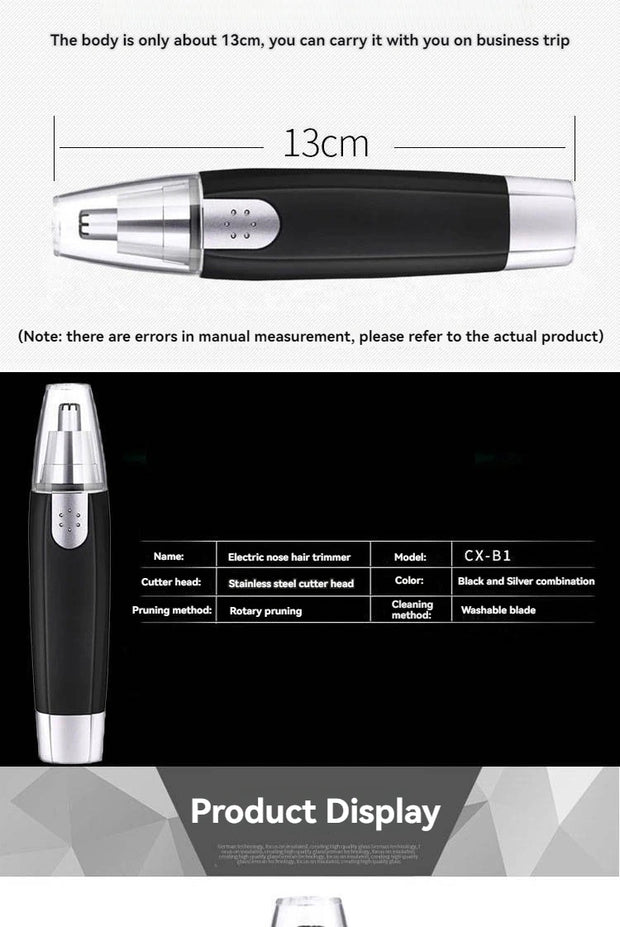 Electric Nose Hair Trimmer Ear Face Eyebrow Hair Clean Trimmer House Home Men Women Nose Hair Nose Remover Face Care Kit Tools