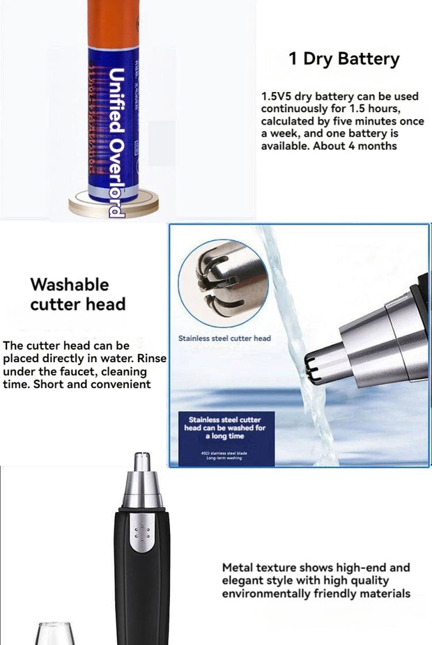 Electric Nose Hair Trimmer Ear Face Eyebrow Hair Clean Trimmer House Home Men Women Nose Hair Nose Remover Face Care Kit Tools
