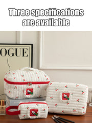 Large Capacity Cat Makeup Bag Cute Student Travel Portable Toiletry Skincare Storage Stationery Bag